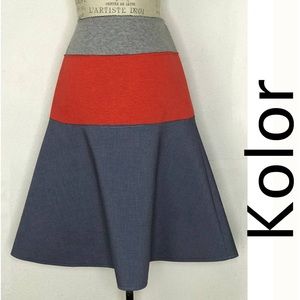 kolor A-Line Cotton Shift Skirt Size 2